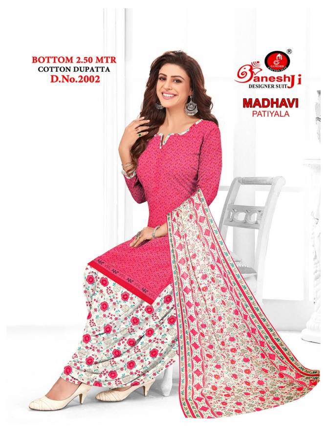 Ganeshji Madhavi Patiyala 2 Fancy Regular Wear Printed Cotton Dress Material Collection